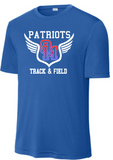 OMHS Track - Shield SS Performance Shirt (Red, Blue or Black)