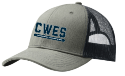 CWES - Grey Letters Snapback Trucker Hat (Printed)