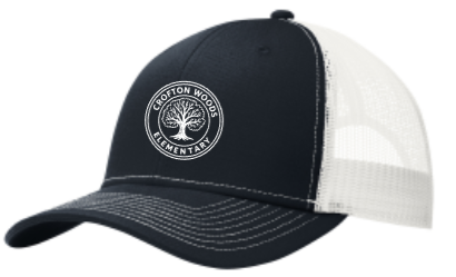 CWES - Navy Blue Circle Snapback Trucker Hat (Printed)