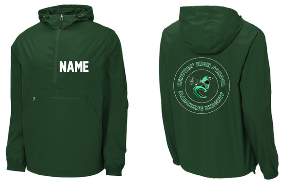 Century Marching Band - Green Packable Windbreaker