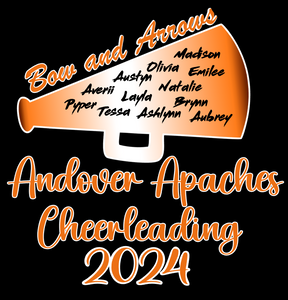 Apaches Cheer Sponsor Shirt 3.14.24