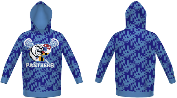 Panthers Lax - MD FLAG SUBLIMATED HOODIE