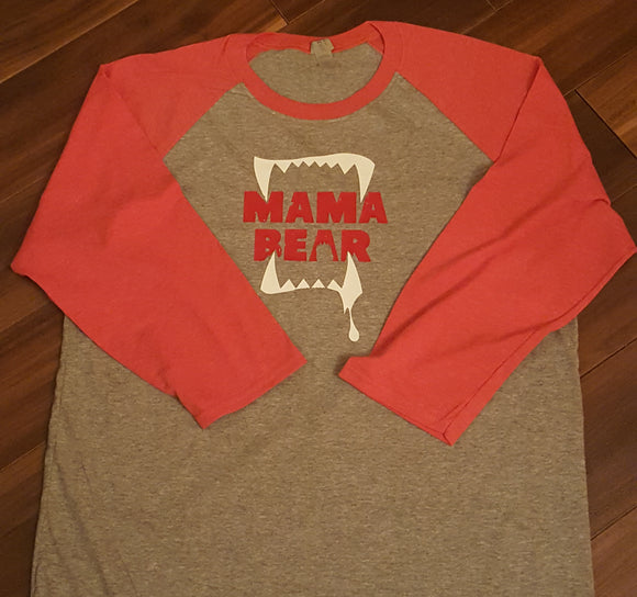 Vicious Mama Bear Raglan T Shirt