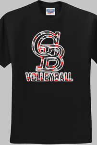 GB Volleyball - Camo Performance Long Sleeve Shirt (Red, White, Grey and Black)