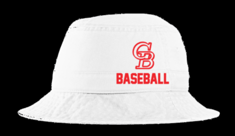GB Baseball - White Bucket hat (Embroidered)