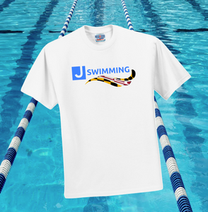 JCC Swimming -Short Sleeve TShirt (White)