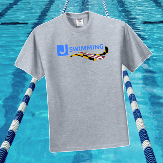 JCC Swimming -Short Sleeve TShirt (Sports Grey)