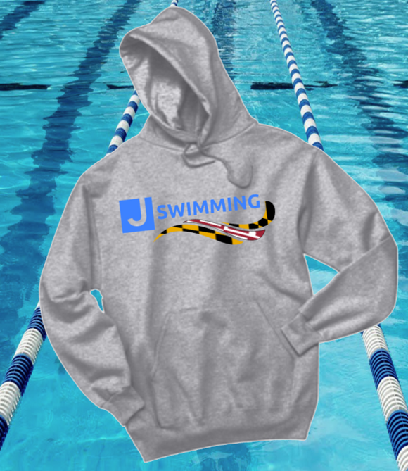 JCC Swimming - Hoodie Sweatshirt (GREY)