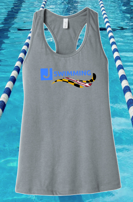 JCC Swimming - Racer back Tank Top (GREY)
