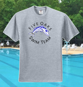Five Oaks Swim Team - Short Sleeve T Shirt (Sports Grey)