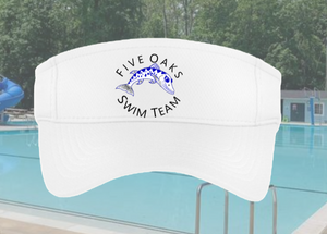 Five Oaks Swim Team - Visor (White)