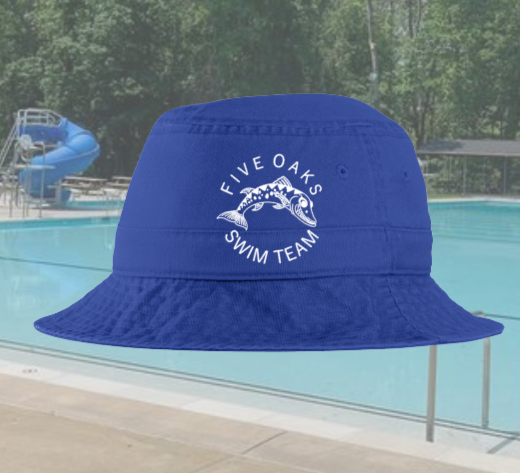 Five Oaks Swim Team - Port Authority Value Bucket Hat (Royal Blue