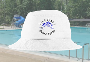 Five Oaks Swim Team - Port Authority Value Bucket Hat (White)