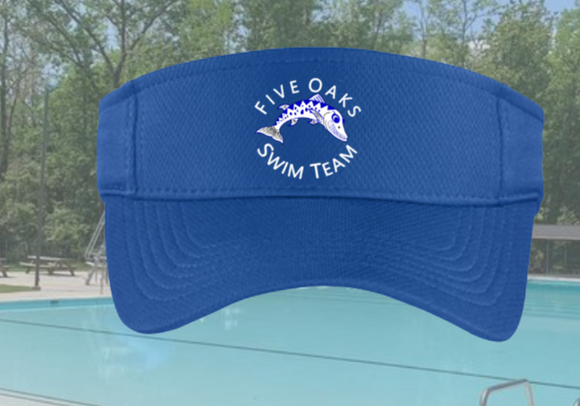 Five Oaks Swim Team - Visor (Royal Blue)