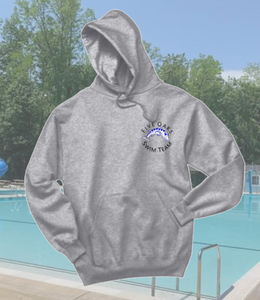 Five Oaks Swim Team - Circle Logo - Hoodie Sweatshirt (Sports Grey)