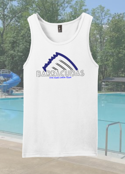 Five Oaks Swim Team - Barracuda Tank Top - Unisex Adult / Girls (Sport Grey)