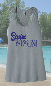 Five Oaks Swim Team - Swim Mom Racerback Tank Top (Sport Grey)