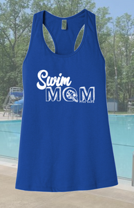 Five Oaks Swim Team - Swim Mom Racerback Tank Top (Royal Blue)