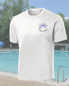 Five Oaks Swim Team - Circle Logo - Short Sleeve Performance T Shirt (Silver)