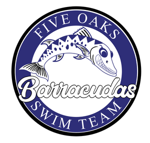 Five Oaks Swim Team - 3" Glossy Sticker