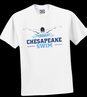 Chesapeake High School Swim Team - Short Sleeve T Shirt (EMBRACE THE SUCK)