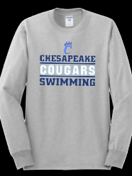 Chesapeake High School Swim Team Official - Long Sleeve