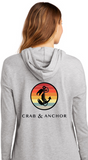 Crab & Anchor Retro Hoodie - Lightweight French Hoodie