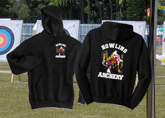 Howling Archery - Hoodie Sweatshirt (BLACK)
