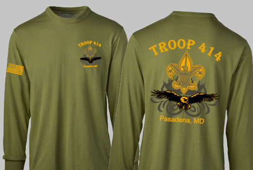 Troop 414 - Adult Long Sleeve T Shirt