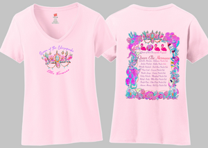 Queen of the Chesapeake - Pink V Neck Short Sleeve Shirt