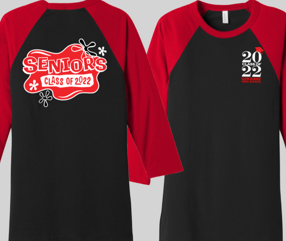 GBHS 2022 - Black Raglan 3/4 Sleeve T Shirt
