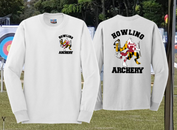 Howling Archery - Long Sleeve TShirt (WHITE)