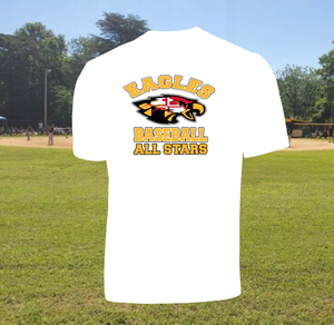 Pasadena Baseball Club All Stars - Short Sleeve T Shirt - Performance (White)