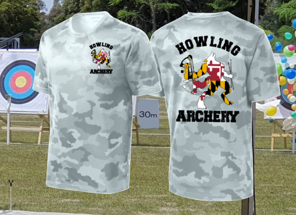 Howling Archery - Short Sleeve Camo Hex (WHITE)