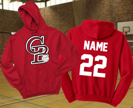 2022 GB Volleyball - Official Hoodie Sweatshirt (RED)