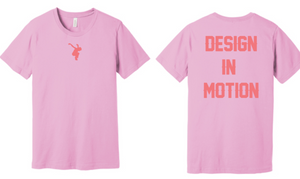 DIM - Lilac T Shirt (Lilac Shirt with Neon Pink Print)