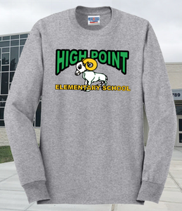 HPES - Sports Grey Long Sleeve T Shirt (Adult & Youth)