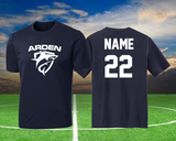 Arden Soccer - Official Short Sleeve Cotton/Poly Blend Shirt (Navy Blue/White)