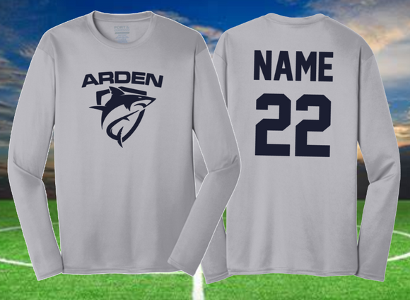 Arden Soccer - Official Long Sleeve Performance Shirt (Silver)