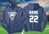Arden Soccer - Official Hoodie Sweatshirt (Heathered Blue/Sports Grey)