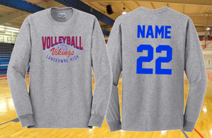 LHS Volleyball - Official Long Sleeve T Shirt (Sport Grey)