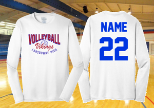 LHS Volleyball - Official Long Sleeve Performance T Shirt (White)