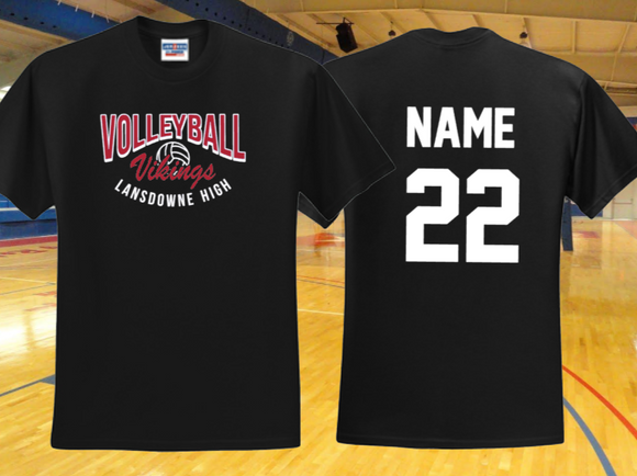 LHS Volleyball- Official Short Sleeve Performance T Shirt (Black)