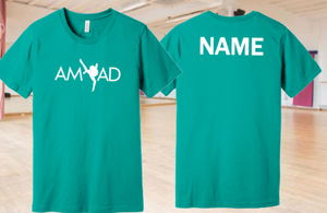 AMAD - TEAL Short Sleeve Cotton T Shirt