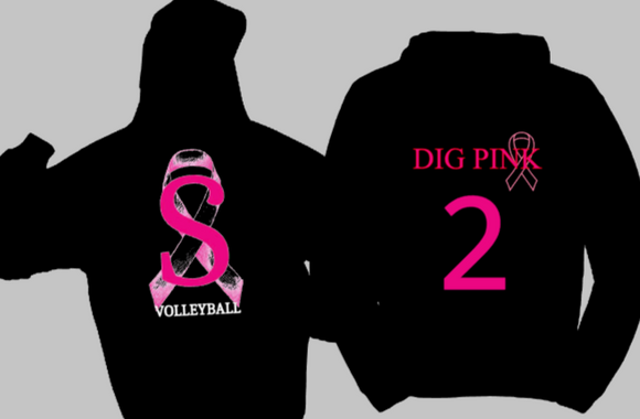 Southern DIG - Black Breast Cancer - Hoodie Sweatshirt