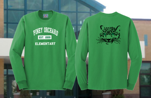 POES - Classic Logo - Green - Long Sleeve T Shirt