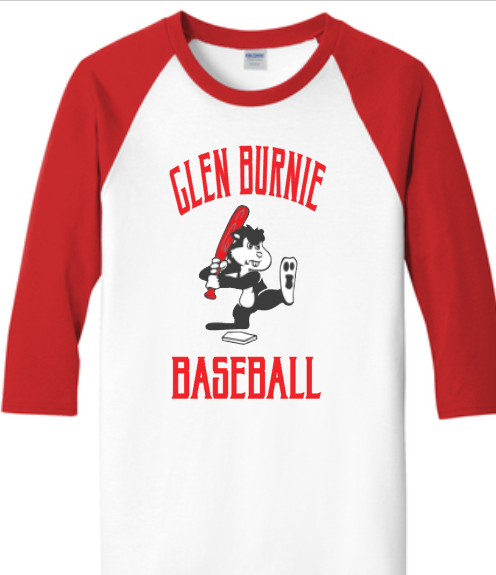 GB Baseball - Retro Gopher Baseball Raglan Shirt
