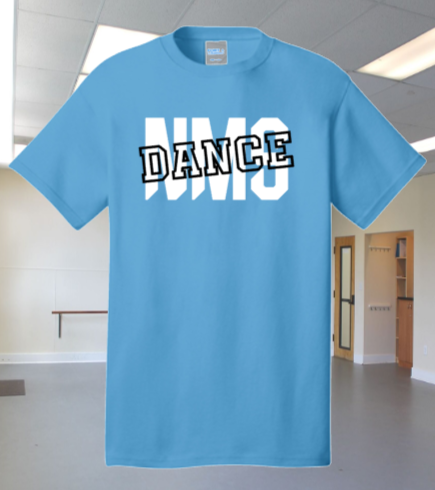 NMS Dance Light Blue Short Sleeve Stamp Shirt