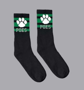 POES - Black and Green - Crew Sock