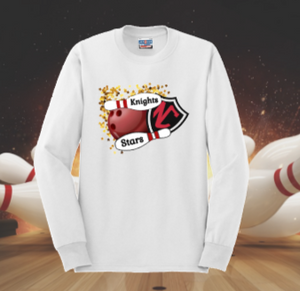 NC Unified Bowling - Official Long Sleeve T Shirt (White)